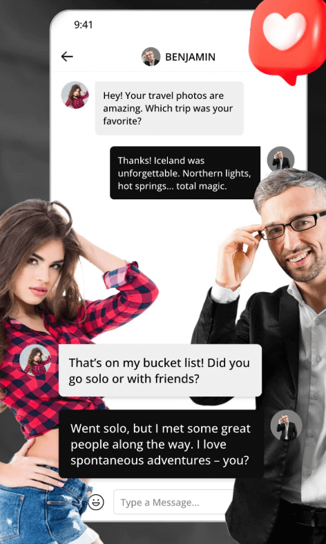 Sugar Daddy App Chat Interface